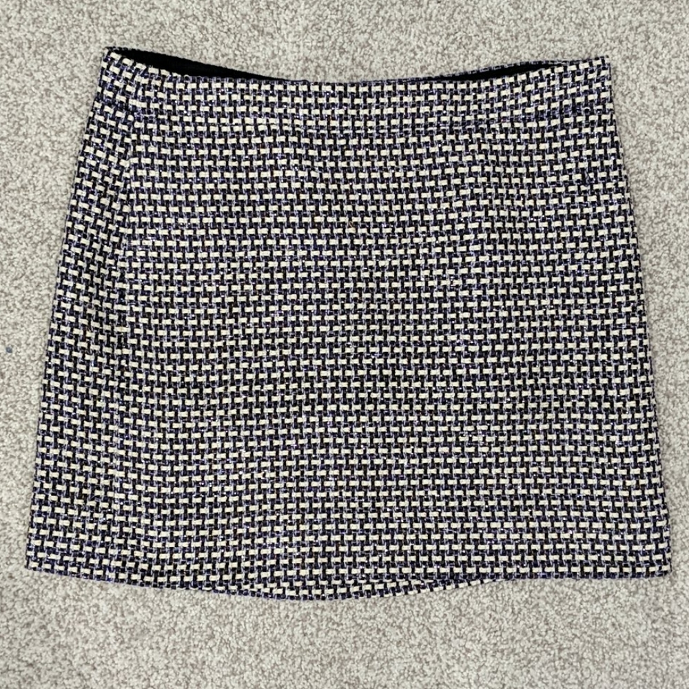 J Crew Tweed Mini Skirt